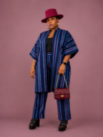 Billy Aso Oke Kimono & Pant Set - Image 7