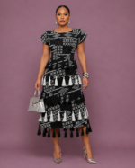 Estelle Tassel Dress with Cap Sleeves - Image 3