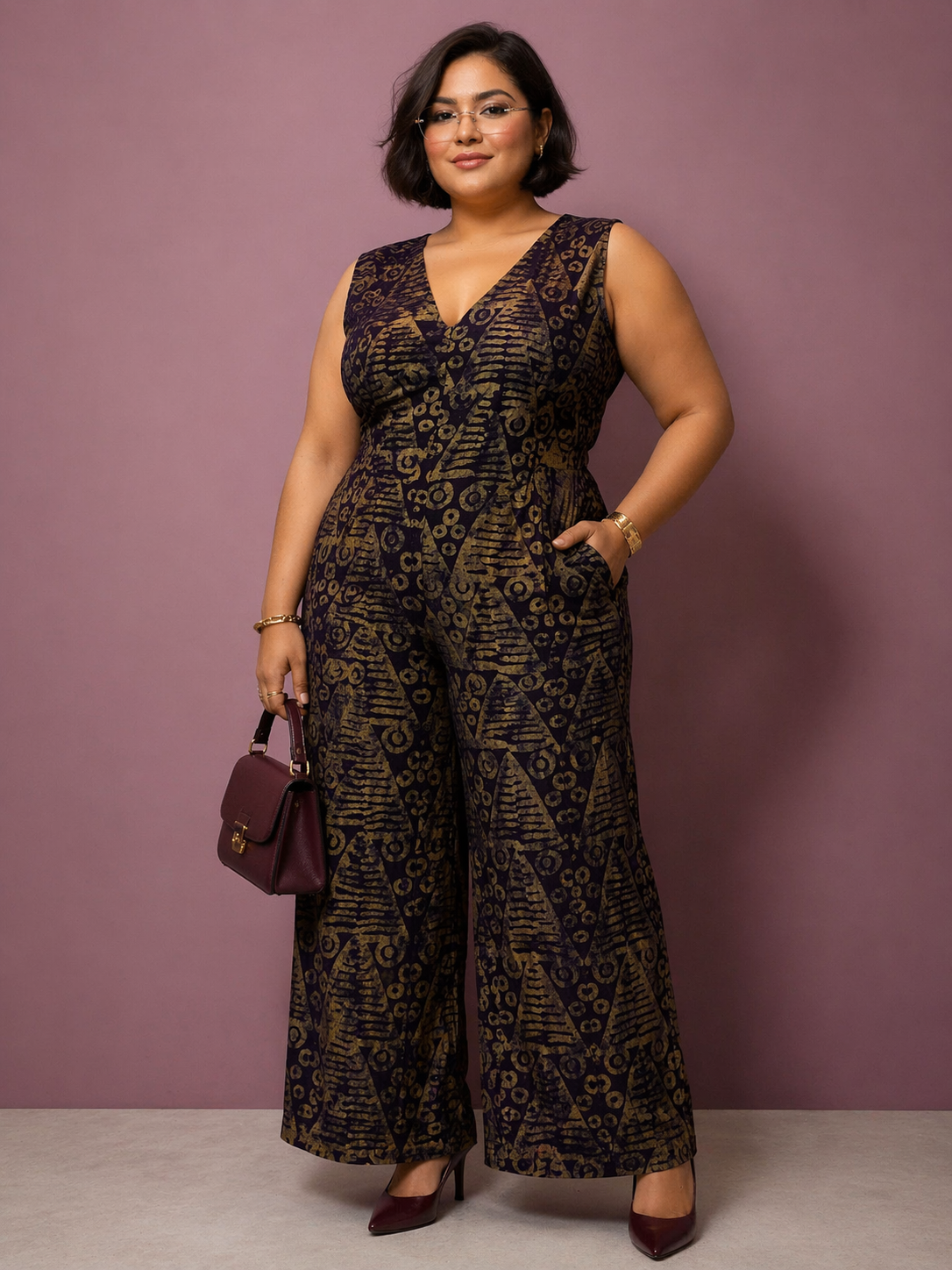 70ED6966-D368-44C4-B0C2-AF9C5F443630 Adire Jumpsuit - Image 1